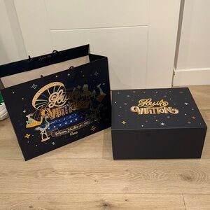 Louis Vuitton large special edition holiday 2024 box and bag with ribbon